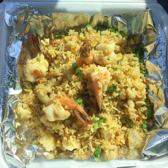 Lockhart Steak And Seafood - Delicious Shrimp Fried Rice with 5 Jumbo Shrimps - Seafood Near Me - Lockhart, Texas Lockhart Steak And Seafood - Delicious Shrimp Fried Rice with 5 Jumbo Shrimps - Seafood Near Me - Lockhart, Texas