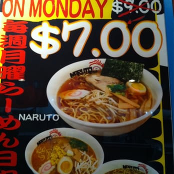 Naruto Ramen - Monday specials - Ramen Near Me - New York, New York