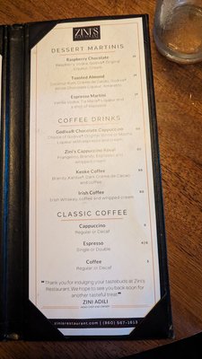 Menu photo 7 Zini's Restaurant Bantam, CT