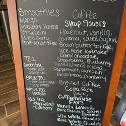 Jenay's Coffeehouse - Flavor options