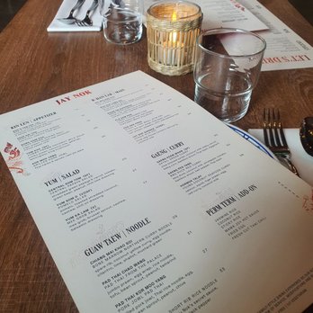 Jay Nok - Menu - Thai Near Me - Vancouver, British Columbia