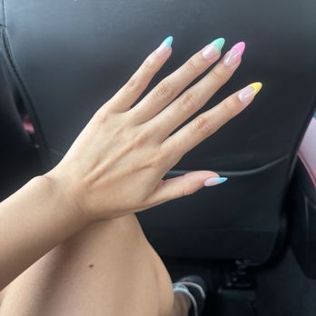 Emily Nails - Medium length French full set - Nail Salons Near Me - St. Augustine, Florida Emily Nails - Medium length French full set - Nail Salons Near Me - St. Augustine, Florida