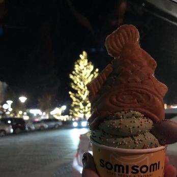 Somisomi - Matcha soft serve, Nutella filling - Desserts Near Me - Cupertino, California Somisomi - Matcha soft serve, Nutella filling - Desserts Near Me - Cupertino, California