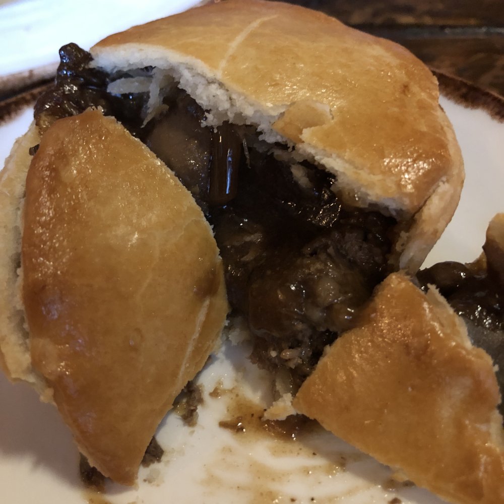 The Jugged Hare - Inside of steak and mushroom mini meat pie - Pubs Near Me - London, XGL The Jugged Hare - Inside of steak and mushroom mini meat pie - Pubs Near Me - London, XGL