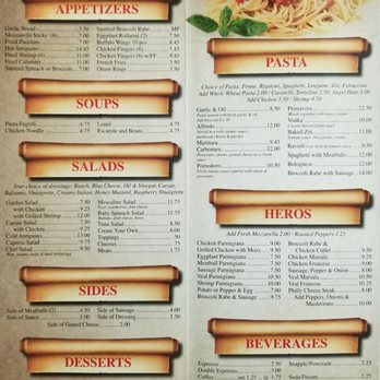 Rosalia's Pizzeria - Menu as of Feb 2018 - Pizza Near Me - Forest Hills, New York Rosalia's Pizzeria - Menu as of Feb 2018 - Pizza Near Me - Forest Hills, New York