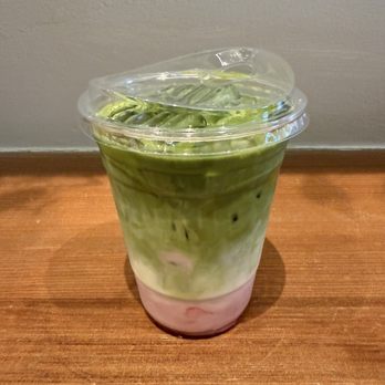 Compton's Coffee House - Iced Raspberry Matcha Latte - Coffee & Tea Near Me - San Francisco, California