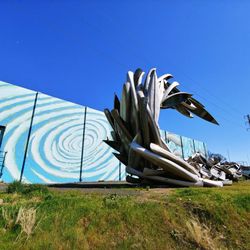 City of Lewiston - Canoe wave sculpture