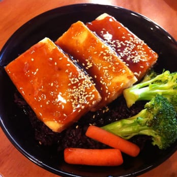 Akira Sushi - Tofu teriyaki don w black rice - Sushi Bars Near Me - Vancouver, British Columbia