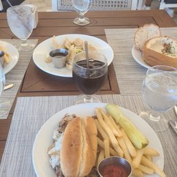 Philly cheesesteak, lobster roll, Grilled Pork Pot Stickers, clam chowder bread bowl Philly cheesesteak, lobster roll, Grilled Pork Pot Stickers, clam chowder bread bowl
