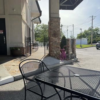 The Wolf Cafe - Careful of this tricky sidewalk if you have mobility issues- it looks like it's an exit ramp, but it's not. - Coffee & Tea Near Me - Ballwin, Missouri