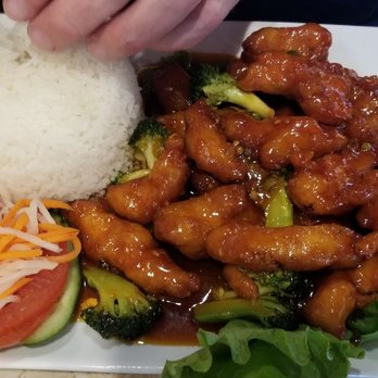Pho 90 - Orange chicken, very nice meat and sauce - Vietnamese Near Me - Aurora, Colorado