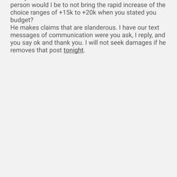 Text message from Jesse after my boyfriend posted a yelp review on behalf of us. Only sent to me, I assume in an attempt to bully/intimidate Text message from Jesse after my boyfriend posted a yelp review on behalf of us. Only sent to me, I assume in an attempt to bully/intimidate