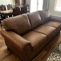 Brett Interiors Leather Furniture Gallery - Brown leather couch that is perfect for our needs! I feel what I paid and the quality of the product was a fair price!