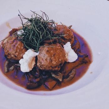 Sapphire - Duck meatballs - New American Near Me - Laguna Beach, California Sapphire - Duck meatballs - New American Near Me - Laguna Beach, California