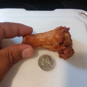 Chicken Delight - Chicken wing with nickel as size reference - Chicken Shop Near Me - Dumont, New Jersey Chicken Delight - Chicken wing with nickel as size reference - Chicken Shop Near Me - Dumont, New Jersey
