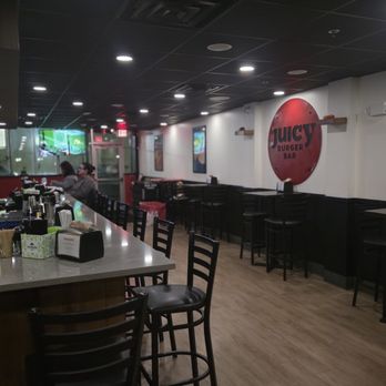 Juicy Burger Bar - Entrance and bar area - Salad Near Me - Buffalo, New York Juicy Burger Bar - Entrance and bar area - Salad Near Me - Buffalo, New York