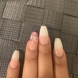 Dipped full set coffin shaped