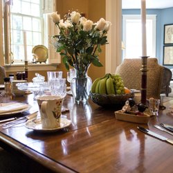 Clifford House Bed & Breakfast - Breakfast served family style on "real" haha, china in formal dining room