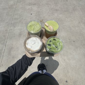 Cocha - Duo matcha, lychee bloom matcha, hojicha latte, coco cloud - Coffee & Tea Near Me - Houston, Texas