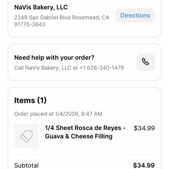 NaVis Bakery - Receipt of what I got - Bakeries Near Me - Rosemead, California NaVis Bakery - Receipt of what I got - Bakeries Near Me - Rosemead, California