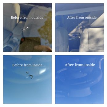 Windshield Crack Repair - Before and after pictures from inside and outside - Windshield Installation & Repair Near Me Windshield Crack Repair - Before and after pictures from inside and outside - Windshield Installation & Repair Near Me