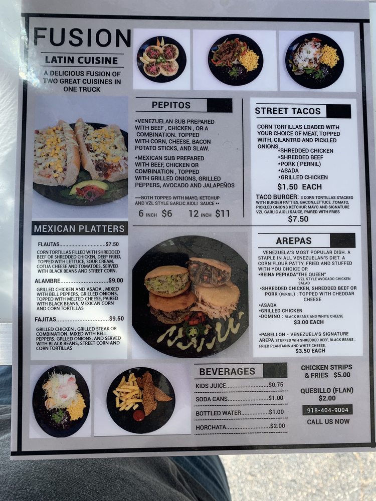 Food from Fusion Latin Cuisine