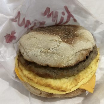 Tim Hortons - Egg, Sausage, and Cheese Breakfast Sandwich: the breakfast of champions :) - Coffee & Tea Near Me - West Vancouver, British Columbia Tim Hortons - Egg, Sausage, and Cheese Breakfast Sandwich: the breakfast of champions :) - Coffee & Tea Near Me - West Vancouver, British Columbia