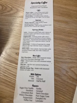 Menu photo 1 O’Hara’s Bakery Cafe Lexington, SC Menu photo 1 O’Hara’s Bakery Cafe Lexington, SC