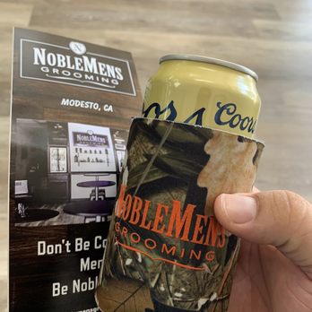 NobleMens Grooming - Complementary beverages of choice and koozie. - Barbers Near Me - Modesto, California NobleMens Grooming - Complementary beverages of choice and koozie. - Barbers Near Me - Modesto, California