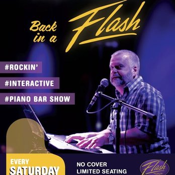 Flash - a man playing a keyboard and singing into a microphone - Dance Clubs Near Me - Toronto, Ontario