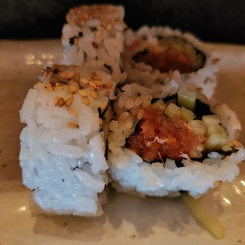 Cafe de Thai & Sushi - Part of the spicy tuna roll. - Thai Near Me - Oceanside, California