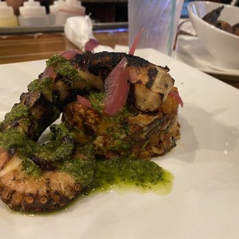Hemingway's Tavern - Grilled octopus w/ cherizzo hash. As good as it gets! - New American Near Me - Melbourne, Florida Hemingway's Tavern - Grilled octopus w/ cherizzo hash. As good as it gets! - New American Near Me - Melbourne, Florida