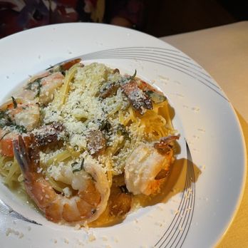Cafe Azzurro - Shrimp scampi over linguine - Italian Near Me - Peapack, New Jersey