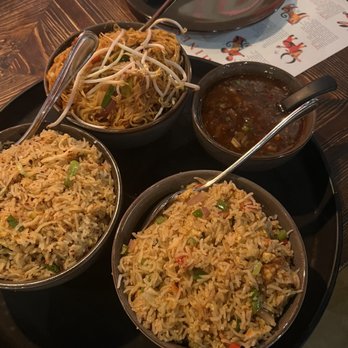 The Spice Garden - Curry Fried Rice with egg, Burnt Garlic Fried Rice with Egg, Vegetable Chili Garlic Noodles and Manchurian Sauce Extra - Chinese Near Me - Round Rock, Texas The Spice Garden - Curry Fried Rice with egg, Burnt Garlic Fried Rice with Egg, Vegetable Chili Garlic Noodles and Manchurian Sauce Extra - Chinese Near Me - Round Rock, Texas