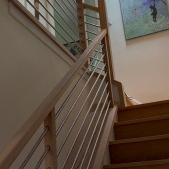 CSS Finish & Stairs - new main stair with return on second floor - General Contractors Near Me - San Dimas, California