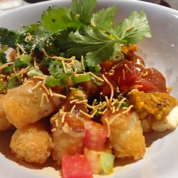 Hot Joy - Tater tot chaat, panerr, miso gravy, tamarind - Asian Fusion Near Me - San Antonio, Texas