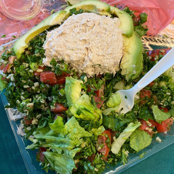 Tomato Patch - Tabouli Special Salad with Tuna and Avocado - Sandwiches Near Me - Woodland Hills, California Tomato Patch - Tabouli Special Salad with Tuna and Avocado - Sandwiches Near Me - Woodland Hills, California