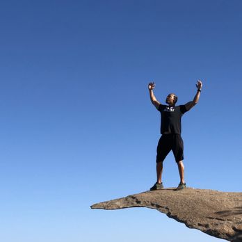 Potato Chip Rock - Find the right angle to frame you pic can make it look more dangerous that it really is. - Hiking Near Me - Poway, California Potato Chip Rock - Find the right angle to frame you pic can make it look more dangerous that it really is. - Hiking Near Me - Poway, California