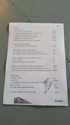 Menu photo 4 Inver Restaurant Argyll & Bute, AGB