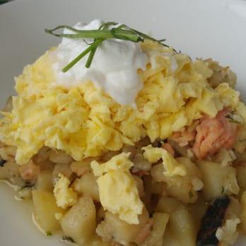 Bluewater Boathouse Seafood Restaurant Coronado - Scrambled egg with salmon n hash - Seafood Near Me - Coronado, California Bluewater Boathouse Seafood Restaurant Coronado - Scrambled egg with salmon n hash - Seafood Near Me - Coronado, California
