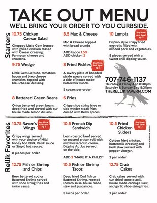 Menu photo 3 The Rellik Tavern Benicia, CA Menu photo 3 The Rellik Tavern Benicia, CA