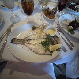 Fish with butter on the side Fish with butter on the side