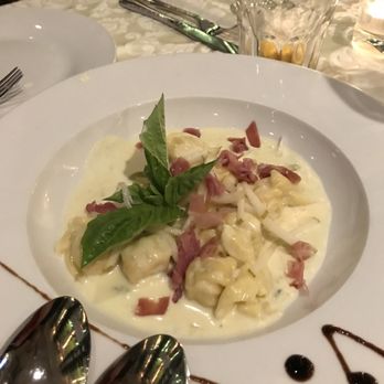 Le Sorelle Restaurant - Fiochetti with Fiocchetti 4 Formaggi e Pera - Italian Near Me - Delray Beach, Florida