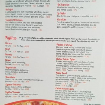 Los Portales Mexican - MENU - Mexican Near Me - Hayti, Missouri