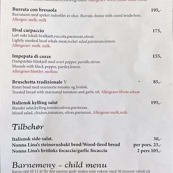 Nonna Lina - menu starters page 3 - Pizza Near Me - Ålesund, 15