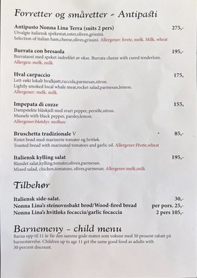 Menu photo 5 Nonna Lina Ålesund, 15