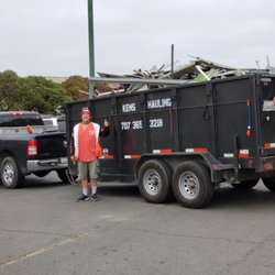 Ken's Hauling - We recycle as much as possible,  Looking out for our environment and this great planet we live on! Metal load to be recycled! Ken's hauling