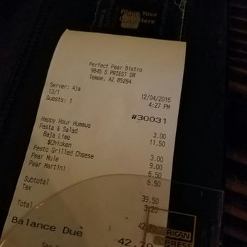 Perfect Pear Bistro - Reasonably priced - New American Near Me - Tempe, Arizona