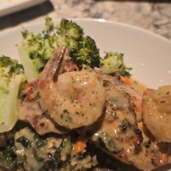 Firebirds Wood Fired Grill - Salmon and shrimp - Steakhouses Near Me - Raleigh, North Carolina