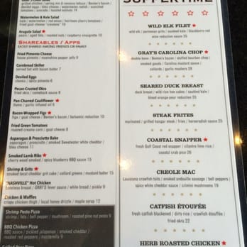GRAY'S On Main - Menu - Bars Near Me - Franklin, Tennessee
